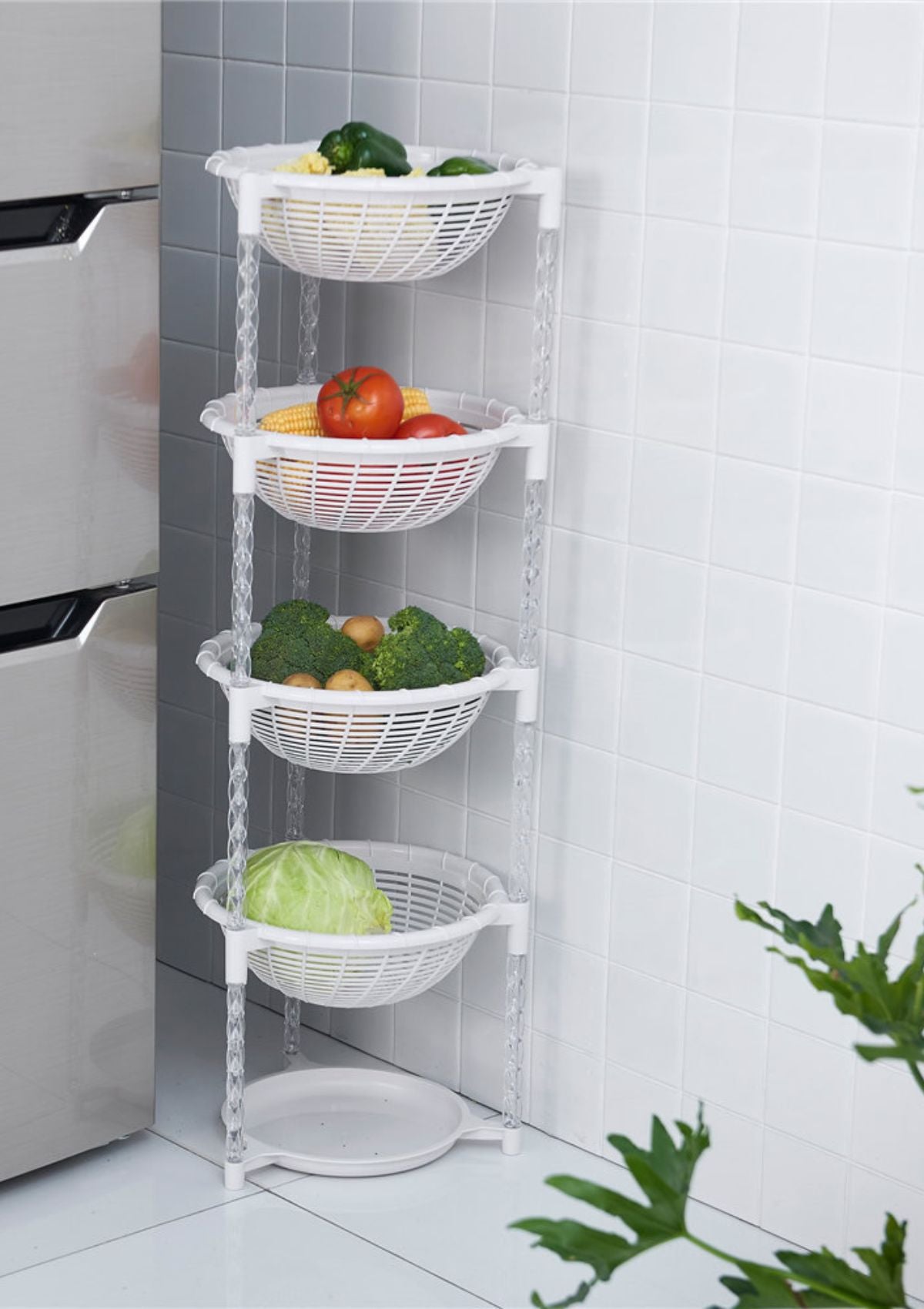 Uncluttered Designs Stacking Basket Bins